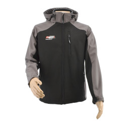 AW SOFTSHELL STRIUKĖ T4/ PILKA/ JUODA/ L