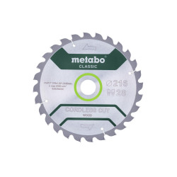 628284000 METABO diskinio pjūklo diskas HW/CT 216x30x28z CORDLESS CUT WOOD CLASSIC