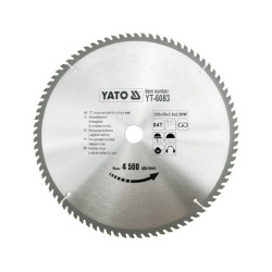 YT-6083 YATO VISUOMENINIS ĮRANKIS Pjūklas 350x30mm 84-TOOTH 6083